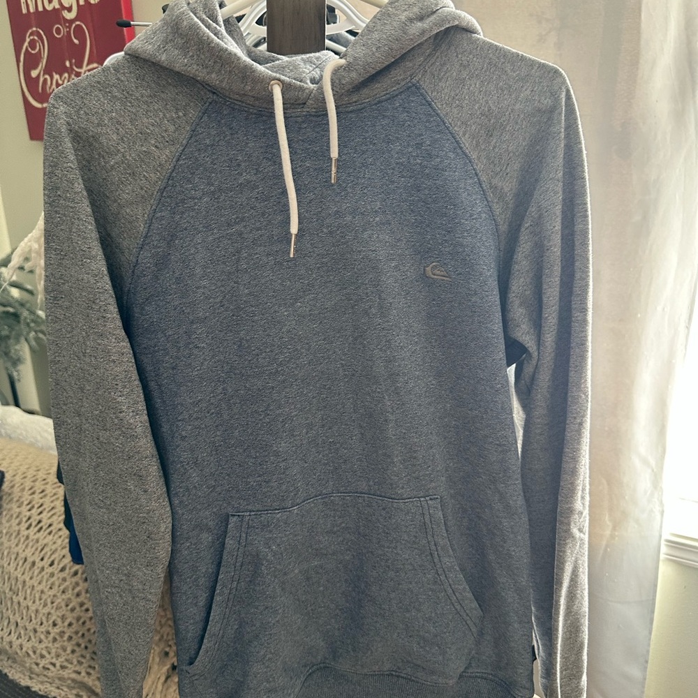 Quiksilver Gray Raglan Hoodie